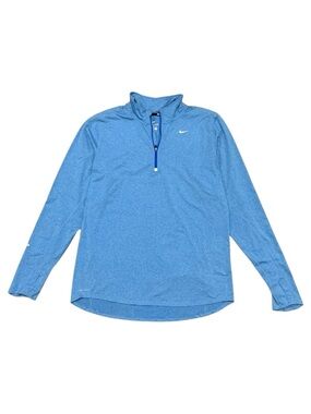 Nike Dri-FIT Element 1/2 Zip Top Men’s Large Light‎ Blue Heathered Long Sleeve